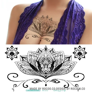 Rose Bijuterii Fluture Transfer De Apă Autocolante Tatuaj Femei Organism Piept De Artă Tatuaj Temporar Talie Bratara Flash Tatuaje