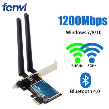 Desktop Bluetooth placa WiFi AC 1200Mbps Wireless WiFi PCIe Adaptor de Rețea 5GHz/2.4 GHz Dual Band PCI Express placa de Retea AX200
