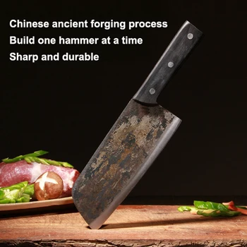 Mână Forjate Cuțit De Bucătărie Din Oțel Carbon De Înaltă Cuțit De Bucătărie Doamnelor Feliere Cuțit De Bucătărie Carne Cutit Cutit Handmade