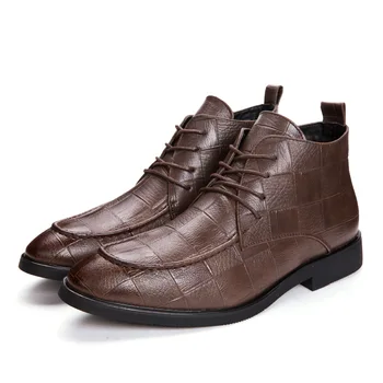 2019 Bărbați cizme Martin Toamnă Omul de Brand din Piele Glezna Cizme Pantofi Vintage Clasic Masculin Casual Motocicleta de Afaceri, Pantofi Oxfords