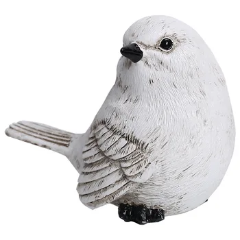 Nordic Rășină De Simulare Sparrow Statuie Creative Figuri De Animale Acasă Decor Drăguț Pasăre Figurine Miniaturale Desktop Podoabe