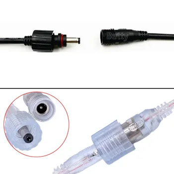 10~50 de perechi IP68 LED Conector DC 5.5 x 2.1 mm Masculin la Feminin adaptor jack pentru Benzi cu Led-uri Adaptor de Alimentare Conectați Cablul de alimentare
