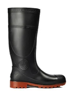 Rouroliu Bărbați Wateproof Siguranță Pantofi de Lucru din Oțel Tep Toamna Iarna Non-Alunecare, Negru Cizme de Ploaie Om PVC Încălțăminte TS198