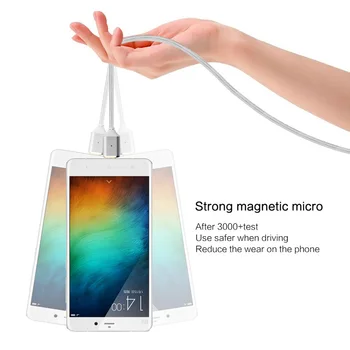 Magnetic Mantis Nailon Împletite Magnet Micro USB Cablu de Încărcare Rapidă Sincronizare de Date Incarcator Cablu pentru Xiaomi Samsung Android