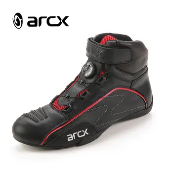 ARCX Cizme Motocicleta Touring Cizme de Piele de Vaca Respirabil Cizme de Vara Plasă Drumeții, Călărie Anti-derapare Motocross Pantofi Glezna