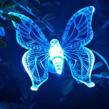 Dragonfly/Fluture/Pasăre Solară în aer liber Lampa de Gradina LED rezistent la apa Lumina Solar Power masina de CONDUS de Partid Decor de Crăciun
