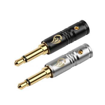3.5 mm Mini Jack 2 Pol de Cupru Dopuri pentru Căști de Aur de sex Masculin Conector Audio 4mm Gaură de Sârmă de Metal Conector de 3.5 mm Plug