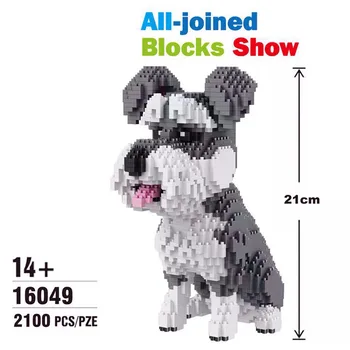 Micro Particule De Asamblare Animale De Companie Animale De Desene Animate Drăguț Câini Model Blocuri Câine Husky Copii Jucarii Pentru Copii Cărămizi