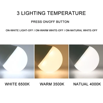 Inteligent Bec LED E27 5W 3 Temperatura de Culoare Cu RF Control de la Distanță 110-220V LED Lampada Estompat Și Datate de Pe