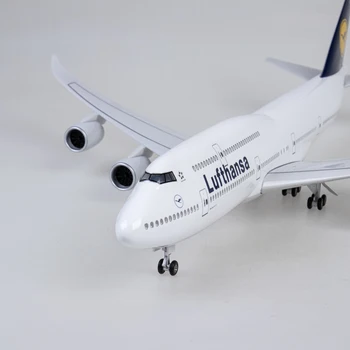 B747 Lufthansa Avion Model de Jucărie 1/150 747 Model de Avion de Lumină și Roata de Aterizare Rasina de Plastic Model de Avion