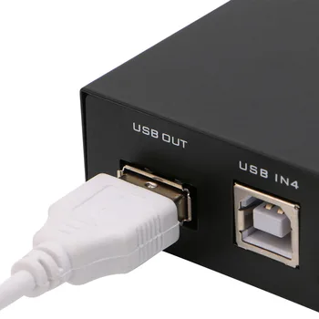 1 BUC 4 Porturi USB2.0 Partajare Dispozitiv de Comutare de Comutare Adaptor Caseta Pentru PC Scanner Imprimanta