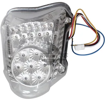 Indicatori Obiectiv Clar Capac spate cu LED-uri Lumina de semnalizare lampa se Potriveste pentru SUZUKI GSXR1300 HAYABUSA 08-16 Transport Gratuit