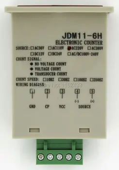 JDM11-6H 5 pin 6-36VDC NPN intrare senzor electronic digital de producție contra releu JDM11 AC 220V 110V 380V 36V DC 24V-12V