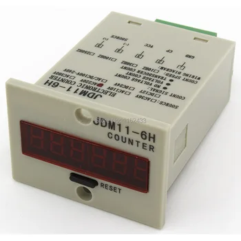 JDM11-6H 5 pin 6-36VDC NPN intrare senzor electronic digital de producție contra releu JDM11 AC 220V 110V 380V 36V DC 24V-12V