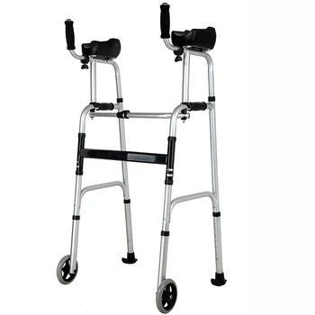 Walker Patru Picioare În Vârstă Ajuta Pas Pună În Aplicare Lumina Sta Cadru Un Baston, Băț Cu Handicap Auxiliare De Mers Pe Jos Pune În Aplicare Picioare Tren