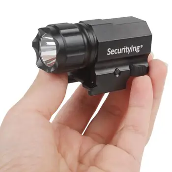 P05 Mini Portabil LED-uri Tactice Arma lanterna Lanterna 600 Lumen Aluminiu în aer liber XP-G R5 LED Flash de Lumină Lampă