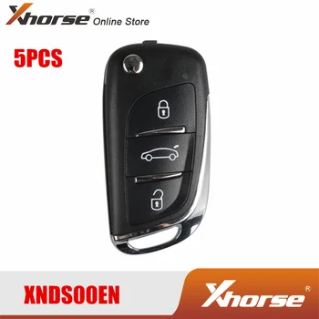 XHORSE XNDS00EN VVDI Instrument-Cheie de la Distanță Cheie XNDS00EN Pentru VW DS Tip Telecomanda Cheie 3 Butoane 5 BUC