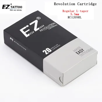 EZ Revoluție Ac Tatuaj Cartușe Rundă de Linie RC1209RL # 12 0.35 mm L-conica 5.5 mm Tatuaj Alimentare 20 buc /cutie