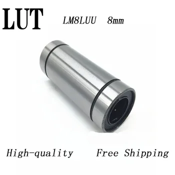 De înaltă calitate, 10buc/lot 10 buc/lot LM8LUU 8mm Mai Linear Ball Bearing Bucșă Rulmenti Liniari CNC piese 3d printer părți LM8L