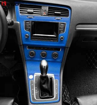 Schimbătorului de viteze Panou de Control Central Fibra de Carbon de Protecție Autocolant Decal styling Auto Pentru Volkswagen VW Golf 7 MK7 Accesorii