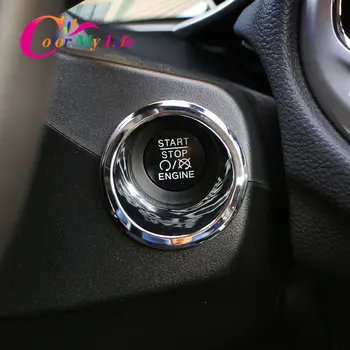 Culoare Viața Mea Masina Chrome Contactul Cheie Decor Inel Cerc Trim Autocolant pentru Jeep Renegade - 2020 Accesorii