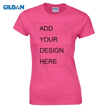 Firma gildan Personalizate tricou Femei de sex Feminin de a Imprima Propriul Design de Înaltă Calitate Topuri Teuri Trimite În 3 Zile, Plus mărimile S-XL