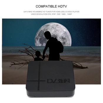 DVB T2 lățime de Bandă 1080P HD digital terestru de TELEVIZIUNE receptor DVB-T/T2 H. 264 MPEG-4/2 Standard tuner TV Mini Set Top Box