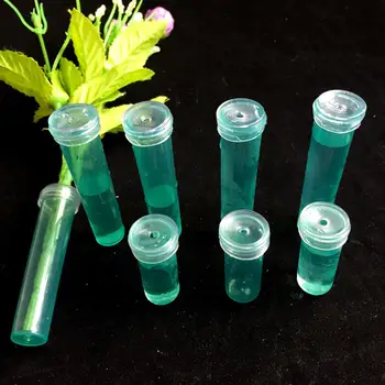 100buc/sac de Plastic Transparent Verde Laborator de Plastic Clar Eprubete cu Tub de Floare Container Pentru Flori Stocarea Florar Trasfe
