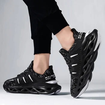 Noi Oamenii Vulcanizat Pantofi în aer liber Pantofi Casual Aer ochiurilor de Plasă de Adidași Confortabil Respirabil Pantofi de Mers pe jos de Amortizare Tenis Masculino