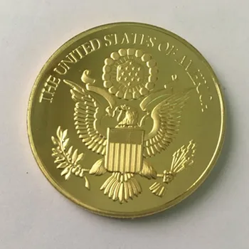 5 buc VULTURUL PLEȘUV animal insigna în dumnezeu avem încredere în libertate placat cu aur insigna 40 mm suvenir de colectie decor monede