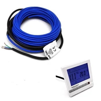 50m 1000w Cablu de Încălzire prin Pardoseală 20w/m 5mm Cald Sârmă Folosi cu 220V Controler de Temperatura