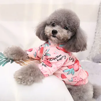 O Gâtului Frech Bulldog Haine Toamna Iarna Câine Camasa Sacou Pentru Animale Mici De Companie Roz Albastru Interior Pijamale Catelus Purta Accesorii