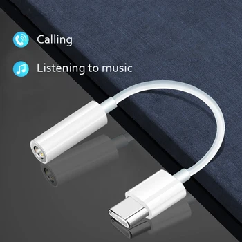 HIFI Audio de 3,5 mm Cablu de Tip C la 3,5 Jack pentru Căști de Sârmă USB C 3.5 mm Tip C Splitter Adaptor AUX pentru Xiaomi, Huawei, Oneplus