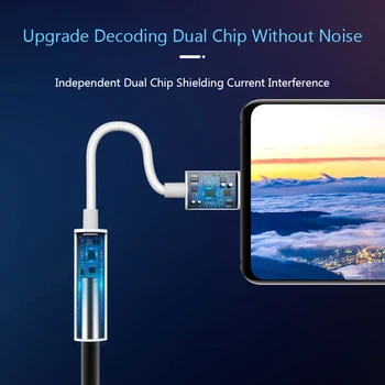 HIFI Audio de 3,5 mm Cablu de Tip C la 3,5 Jack pentru Căști de Sârmă USB C 3.5 mm Tip C Splitter Adaptor AUX pentru Xiaomi, Huawei, Oneplus