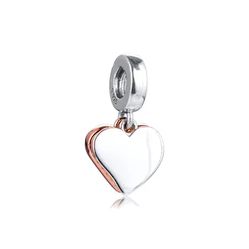 2020 Nou, Ziua Îndrăgostiților Bijuterii Spumante Freehand Inima Legăna Farmece de Argint 925 Bratari & Brățări Rose de Aur, Bijuterii DIY