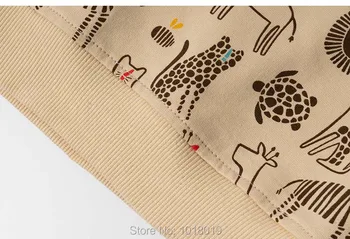Brand Bumbac Terry Pulover Copii tricou Bluza 2020 Fata de Copil Haine Copii Hanorace Fete Topuri Tricou de Lână Animale