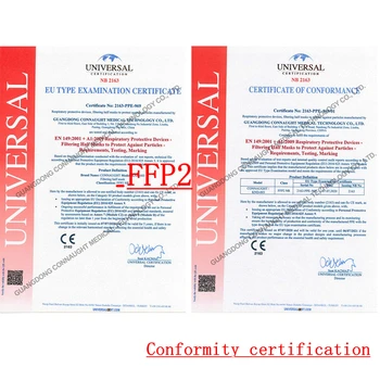 10-100buc Măști Certificate KN95 Masca de Fata 5 Straturi de Filtrare ffp2 Masca Neagra de Protectie FFP3 Faciale Acoperi Livrare Rapida