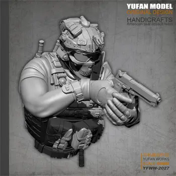 YUFan Model Rășină Kituri Bust US Navy SEAL Rășină Soldat Auto-asamblate YFWW-2027