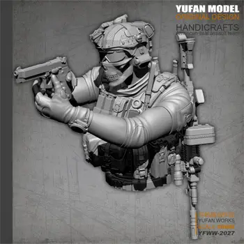 YUFan Model Rășină Kituri Bust US Navy SEAL Rășină Soldat Auto-asamblate YFWW-2027