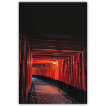 Tokyo, Japonia, noapte, vedere Poster canvas tablou de Perete de arta pictura, Postere de film home decor pictura de numere de perete de arta canvas