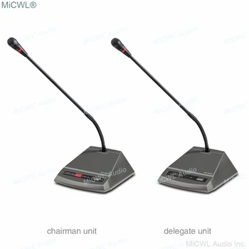 MiCWL Microfon Digital Sistem de Conferinta Sala de ședințe a CONDUS 48 de Masă Microfon Gooseneck Telefon funcția de Președinte Delegat