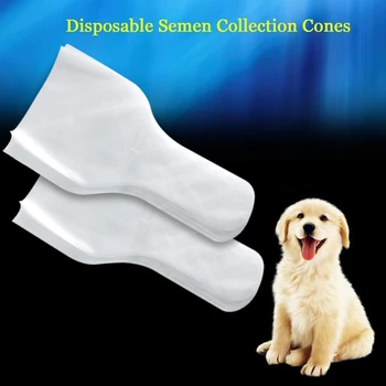 HOT-100buc Canin de Colectare a materialului Seminal Conuri, de Unică folosință Canin Inseminare Artificială Conuri de Câine de Colectare a materialului Seminal Sac