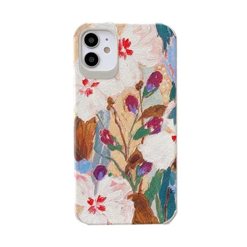 CASEIER Pictură în Ulei de Flori de sex Feminin Moale Telefon Mobil Caz Pentru Apple iPhone 12 11 Pro Max Mini XS 6 SE 2020 Fundas