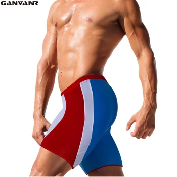 GANYANR Brand Masculin Trunchiuri de Înot Bărbați Costume de baie cu Talie Joasa Gay ' Sunga Bikini de Costume de Înot pantaloni Scurți Pantaloni Boxeri Mozaic Plaja