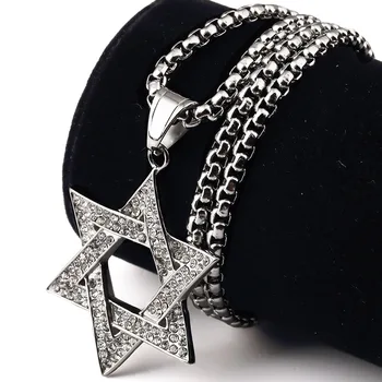 Religia Steaua lui David etnice colier ebraică, Evreu de bijuterii Colier
