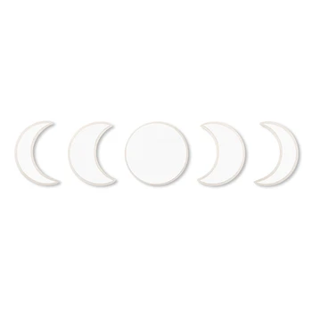 5pcs Luna Faza Oglinzi Decorative de Perete Autocolantele de Perete Decal Decor Acasă Poster X6HC
