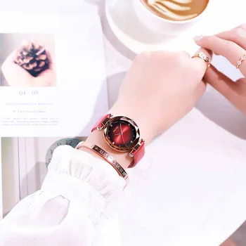 NAKZEN Moda Femei Ceasuri cu Diamante de Lux Cuarț Ceas de mână din Piele Doamnelor Ceas de Ceas Viață Impermeabil Montre Femme Relojes
