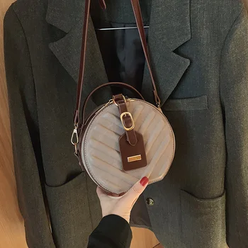 Geanta din Franța geanta pentru femei tort rotund sac de tort sac portabil 2020 noua moda străină stil femeie sac de cross-body sac