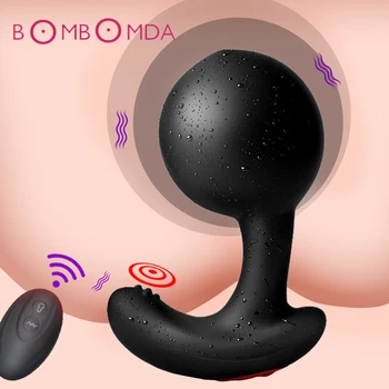 Telecomanda Wireless Sex Masculin, Prostata Pentru Masaj Gonflabil Anal Plug Vibratoare, Butt Plug Anal De Expansiune Vibratoare Jucarii Sexuale Pentru Barbati