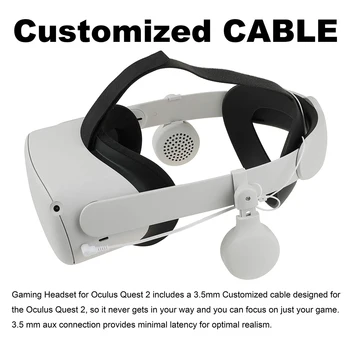 Jocuri Premium de Rotație Căști Pentru Oculus Quest 2 set cu Cască VR,cu 3D de 360 de Grade de Sunet În Ureche Oculus Quest 2 VR Accesorii